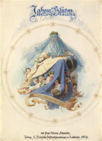 (MANUSCRIPT BOOK.) [Schroedker, Frau Allwine]. Das Jahr und seine Kinder (The Year and its Children).